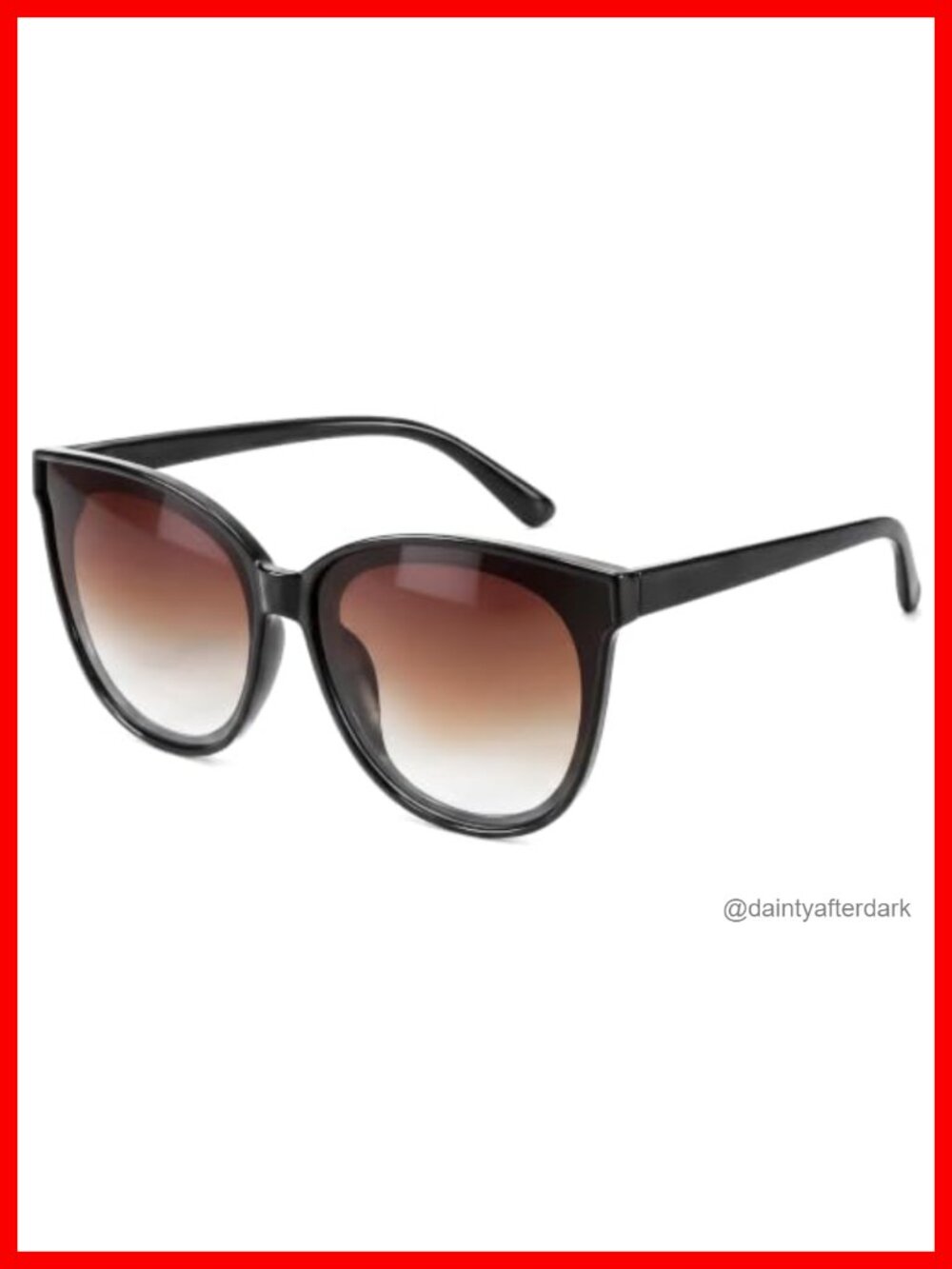 Oversized Polarized Cat Eye Sunglasses UV400 Full Frame